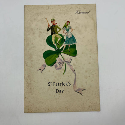 1966 Cunard R.M.S. Queen Mary St. Patrick’s Day Menu AA6