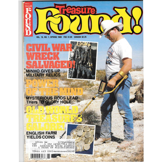 Treasure Found! Magazine 1989 Spring Metal Detecting Gold Diamonds M2