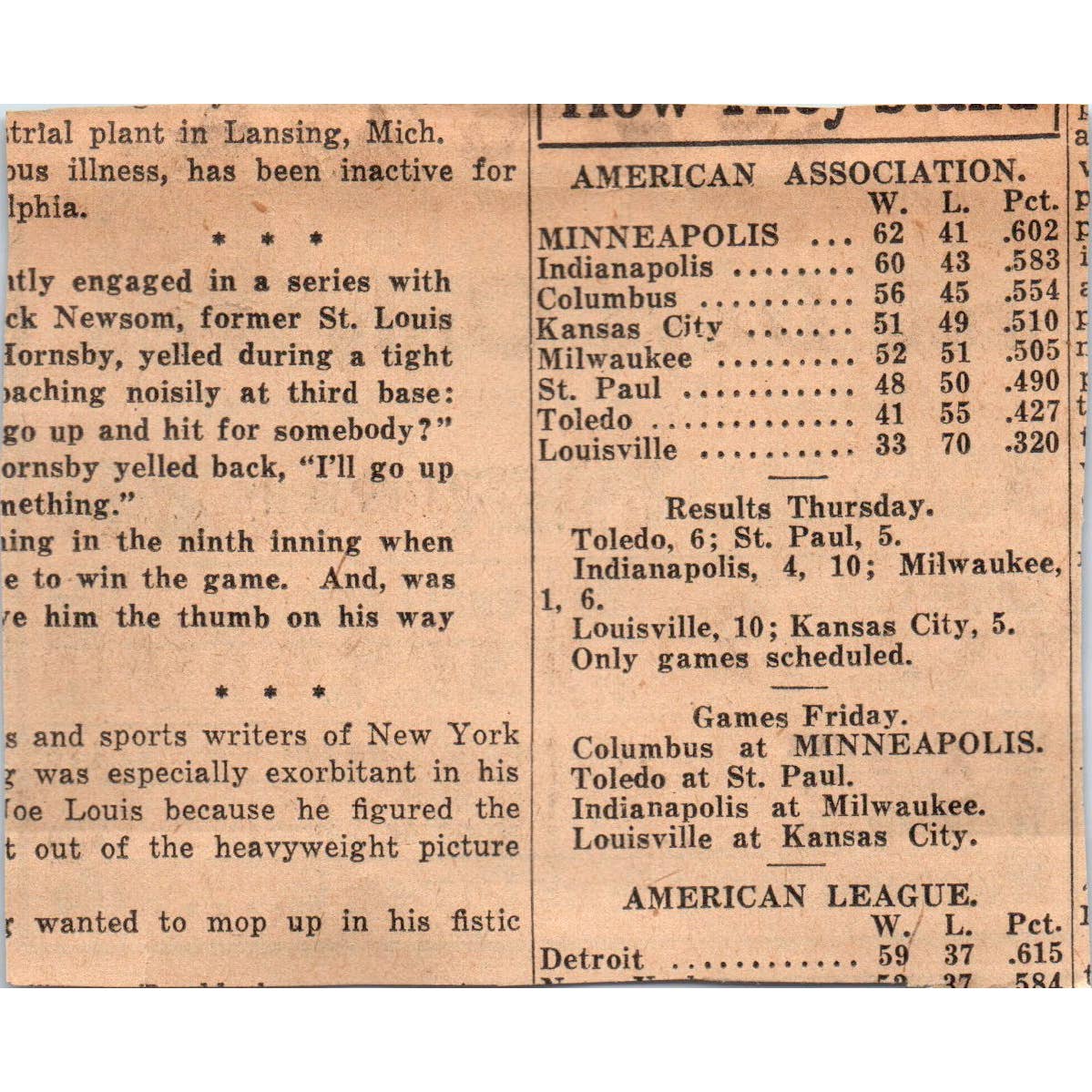 1935 Minneapolis Journal Newspaper Ad Sanitary Meat Co. So. 5th St. FL5-5