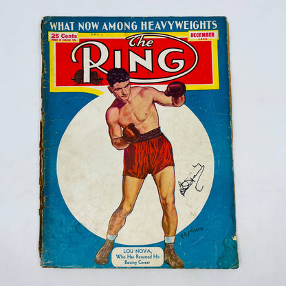 1940 Dec - The Ring Boxing Magazine – Lou Nova Cover TA5