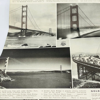 1939 SAN FRANCISCO TOURIST SIGHTSEEING MAP PAMPHLET WORLD’S FAIR GOLDEN GATE A1