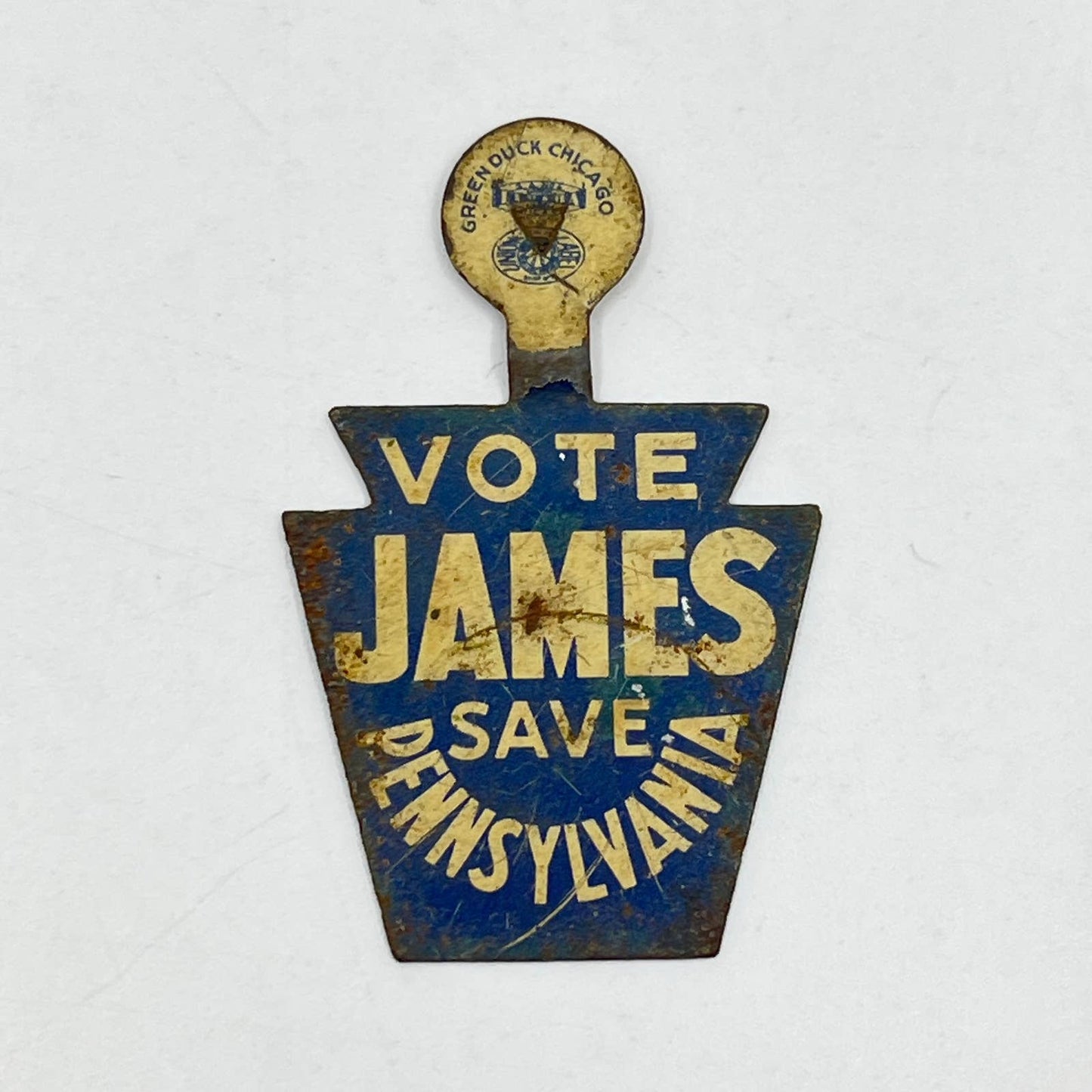 Vintage Vote James Save Pennsylvania Political Button SD6