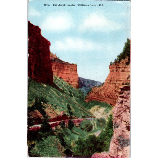 The Amphitheatre Williams Canon Colorado Original Postcard P1-11