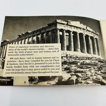 1933 Chase and Sanborn Coffee Promotional Book 400 Famous Dates in History H4-5
