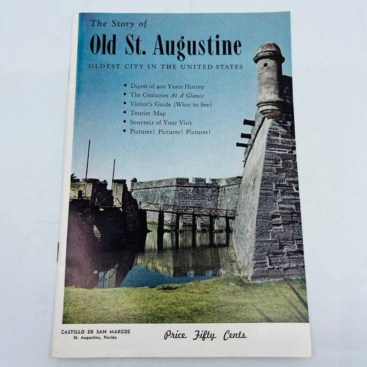 1951 The Story of Old St. Augustine Florida 36 Pages Many Pictures BA4