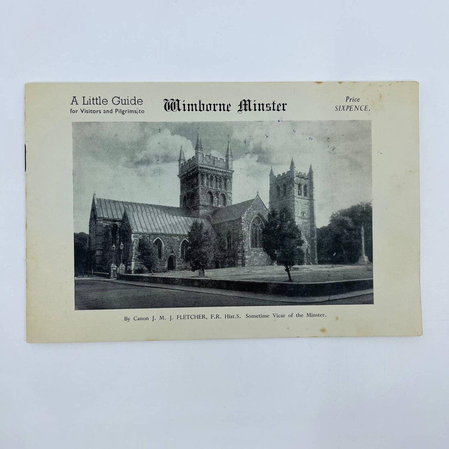 1928 Wimborne Minster England Visitors Guide Book D6