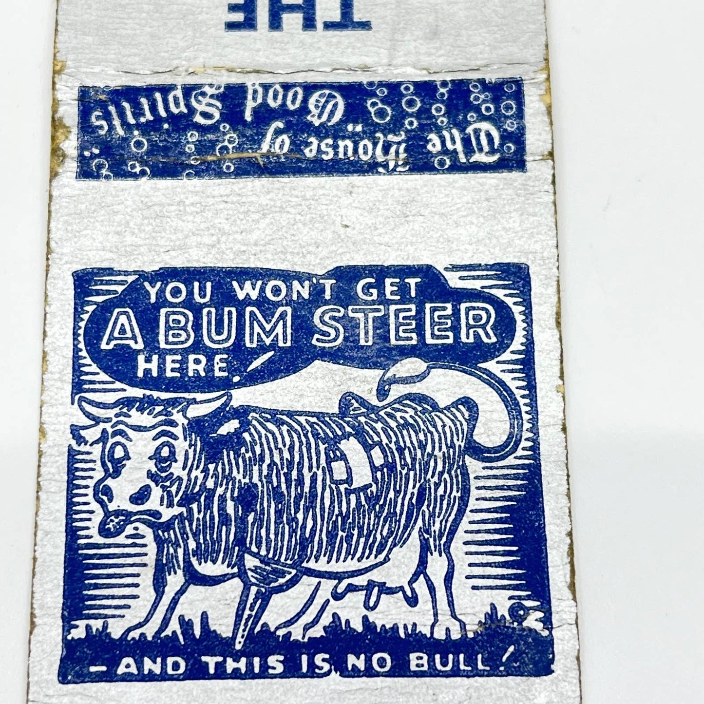 1930s Matchbook The Cow Shed Bar and Restaurant Conneaut Lake PA SC6