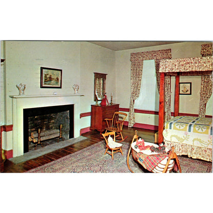 Dr. Ephraim McDowell National Shrine Family Bedroom Danville KY Postcard PB9