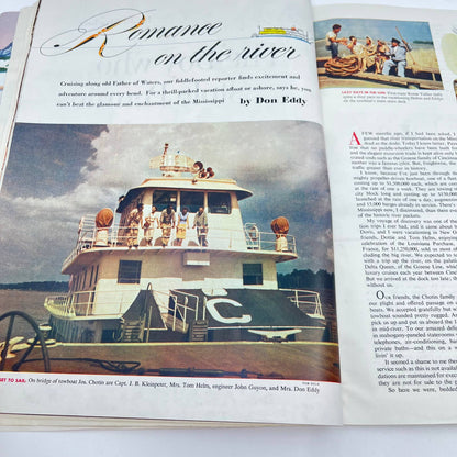 The American Magazine Dec 1953   Christmas Tree Baby Cover Plain Girls TC6