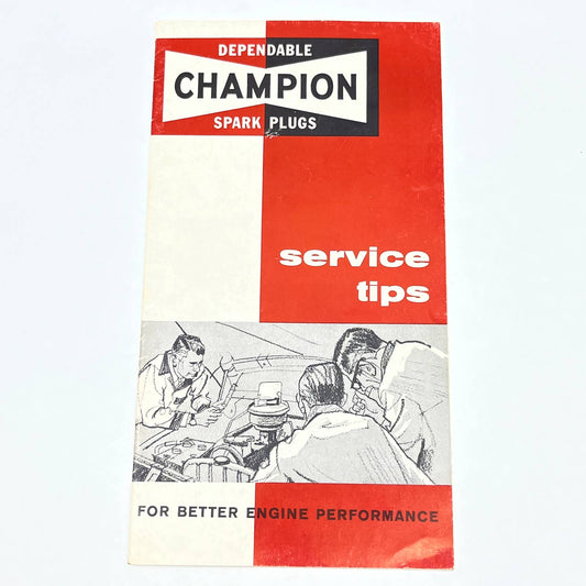 1962 Champion Spark Plugs Service Tips Booklet AB8