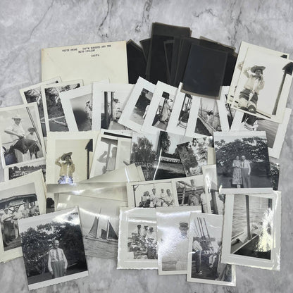1930s Photos & Negatives of White Stone VA Fishing Trip Cap’n Roberts TJ9-PG1