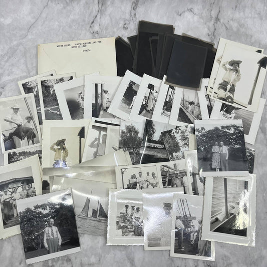 1930s Photos & Negatives of White Stone VA Fishing Trip Cap’n Roberts TJ9-PG1