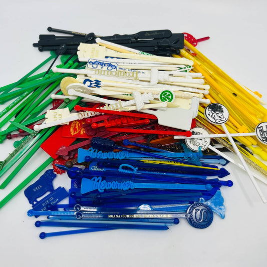 HUGE LOT - Over 1 Pound of Vintage Stir Swizzle Sticks US & International TA6