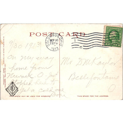 1913 Postcard Deaf and Dumb Institute Columbus OH TD8-O2