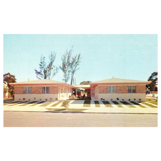 Vintage Postcard - Dora Apartments Miami Florida 1960s TJ7-1