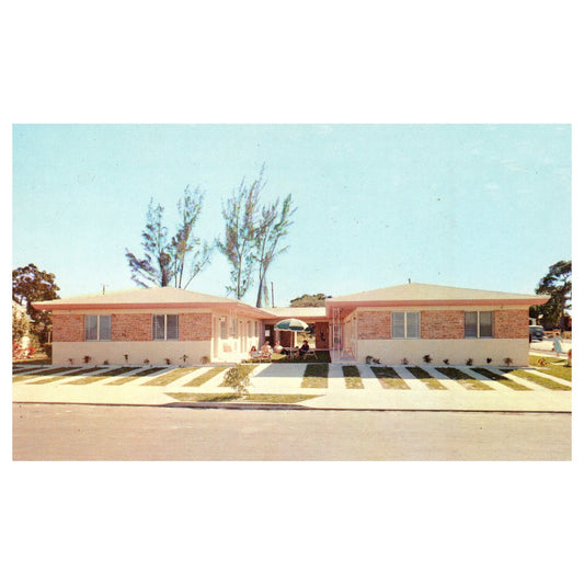 Vintage Postcard - Dora Apartments Miami Florida 1960s P3-7