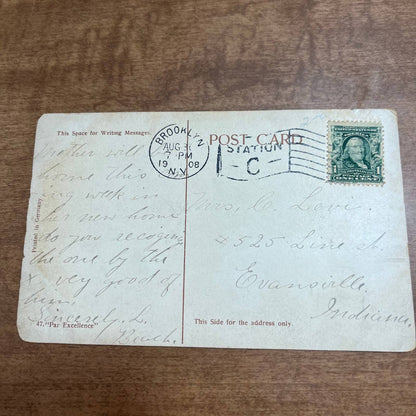 Antique 1908 Postcard Parade Grounds Fort Hamilton Brooklyn New York PA1