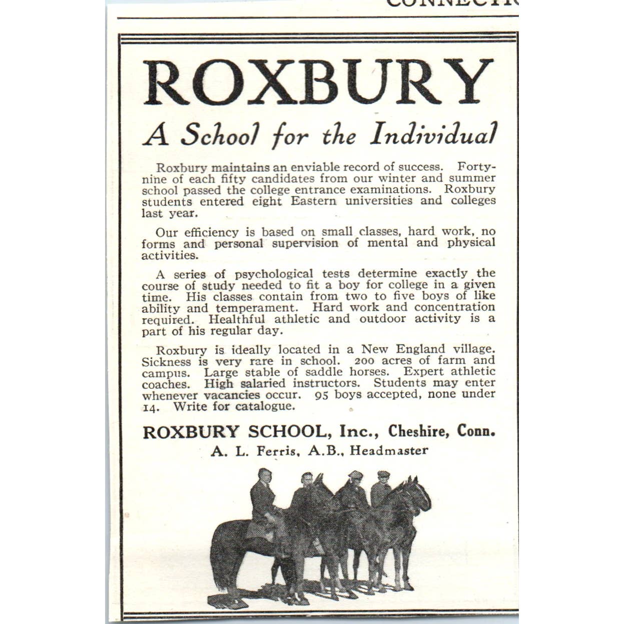 Southfield Point Hall Girls School Jesse Callam Gray Stamford CT - 1921 Ad TJ7-S