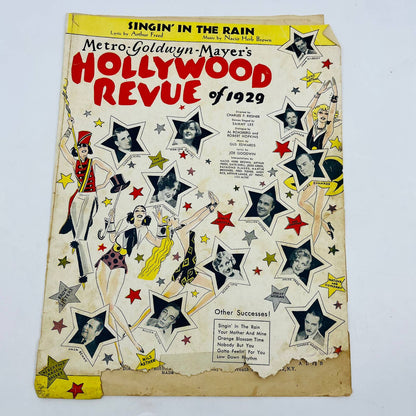 1929 MGM Hollywood Revue Singin’ in the Rain Nacio Herb Brown Sheet Music TD6