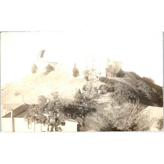 Antique RPPC Postcard Lick Observatory Mt. Hamilton, California CA SE8