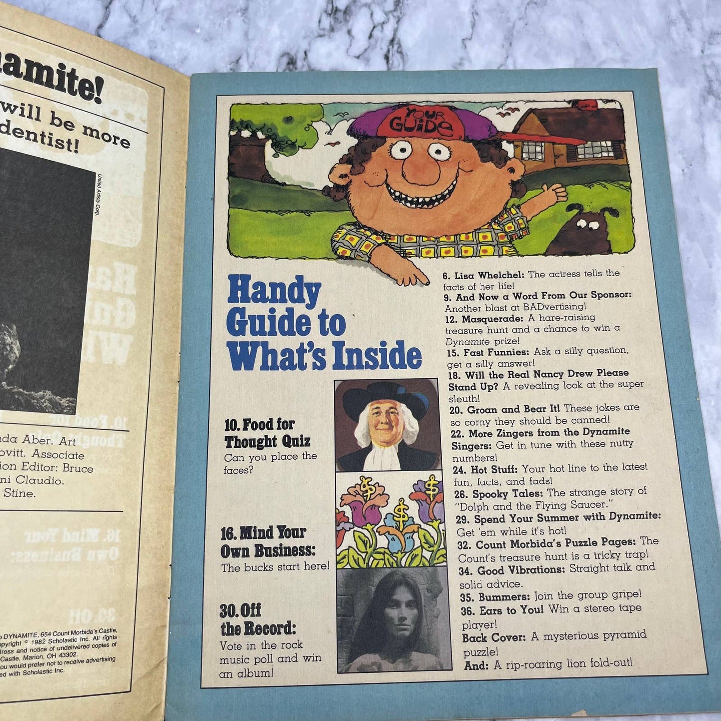 DYNAMITE MAGAZINE LISA WHELCHEL ISSUE Facts of Life 1982 VOL5 # 10 TJ4