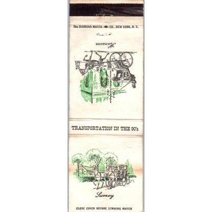 Transportation in the 90's Souvenir Collectible Matchbook Cover MM9-2