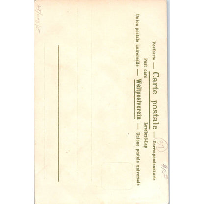 Faces in Flowers French Holloway c1910 Original Postcard TK1-27