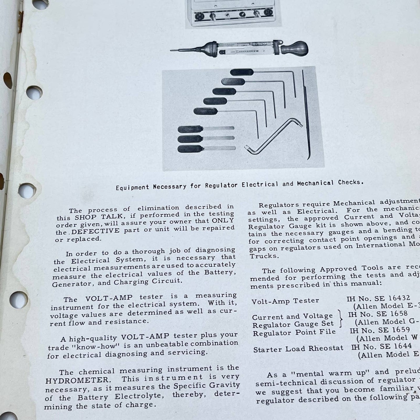 1940s Shop Talks for IH Truck Servicemen #48 Electrical System Diagnosis TF8