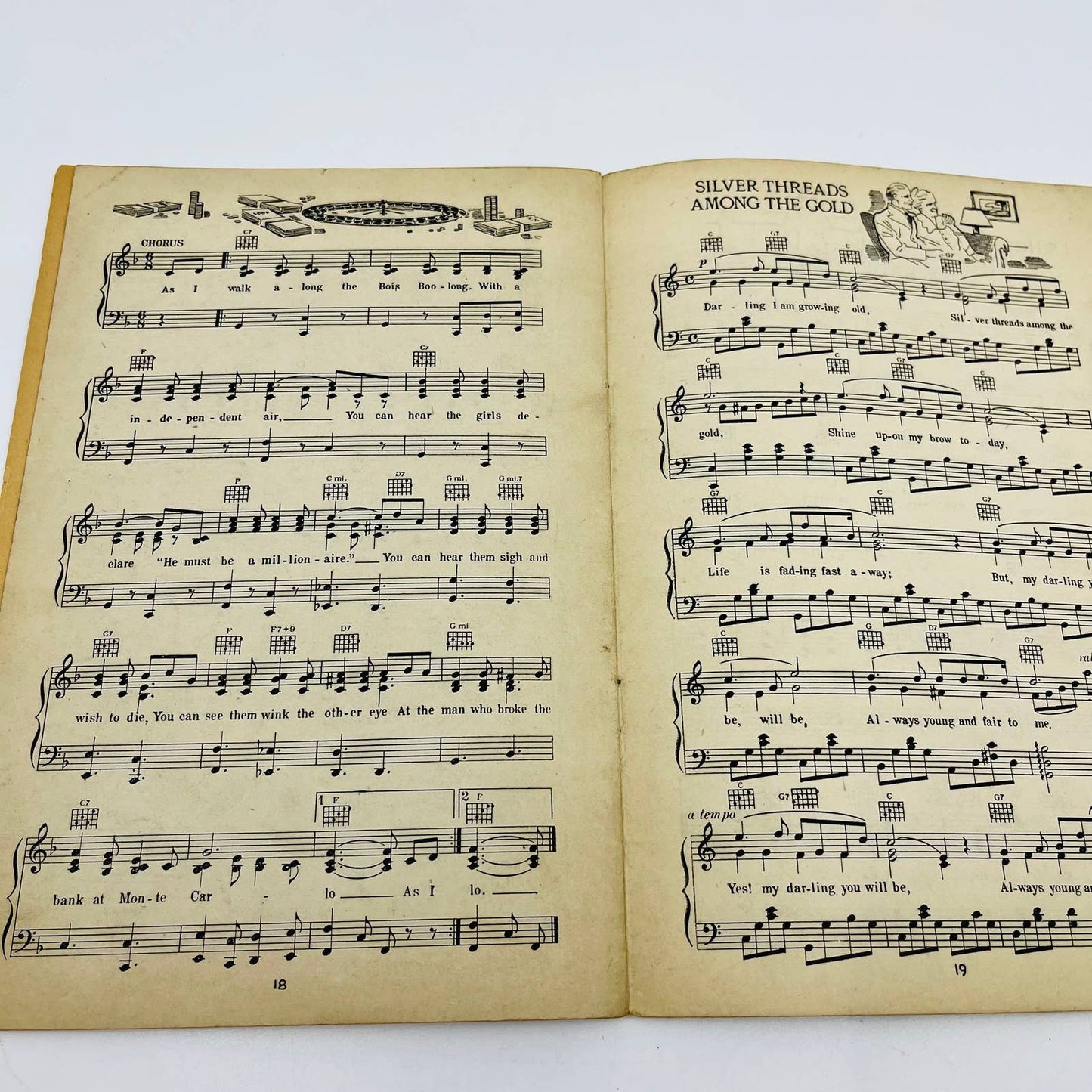 1937 Hits of Long Ago Sheet Music Book Belmont Music M1