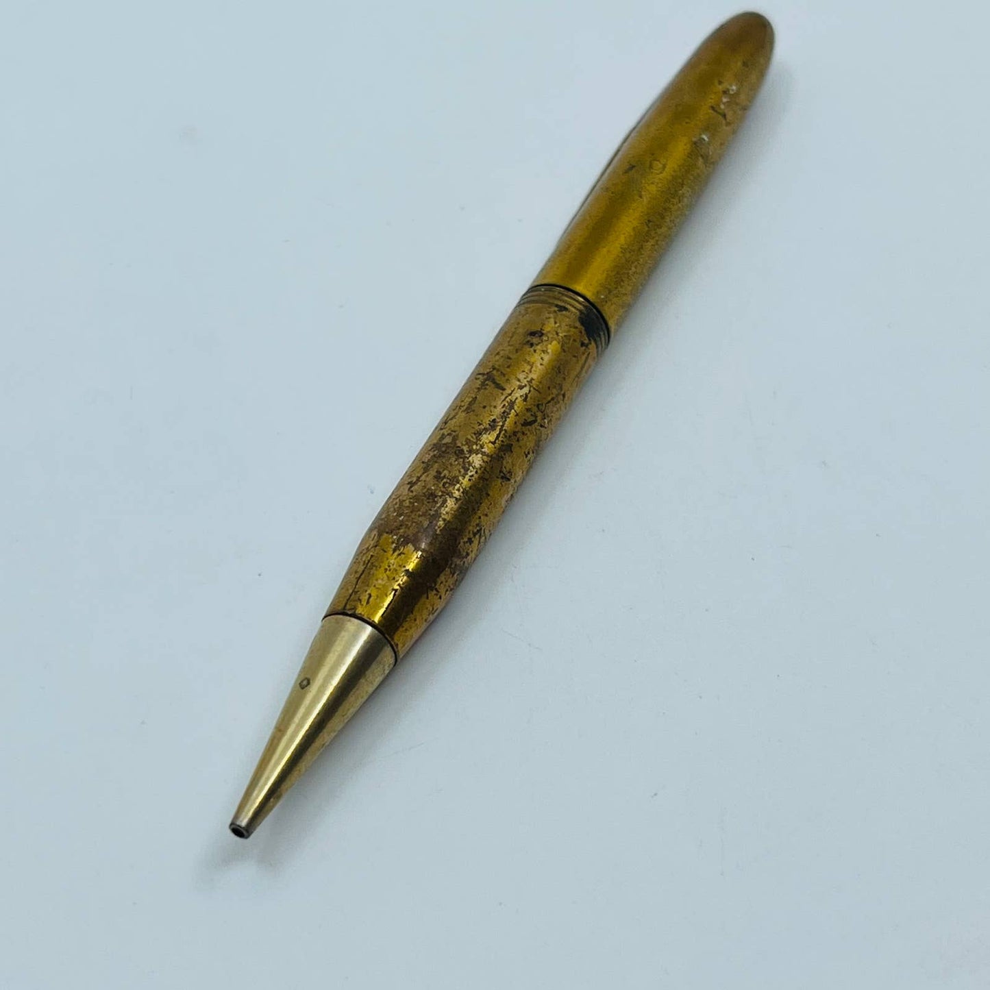 VTG Mechanical Pencil ALVA Art Deco Brass Tone SB3