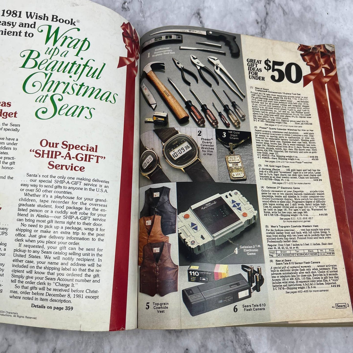 Vintage Sears Wish Book 1981 Christmas Toy Catalog Barbie, Star Wars, Lego S4