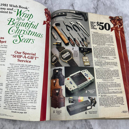 Vintage Sears Wish Book 1981 Christmas Toy Catalog Barbie, Star Wars, Lego S4
