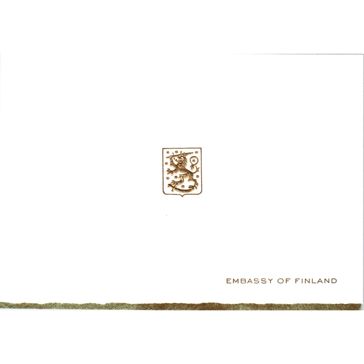 1960s Christmas Card from The Embassy of FInland B15