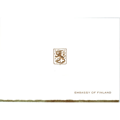 1960s Christmas Card from The Embassy of FInland B15