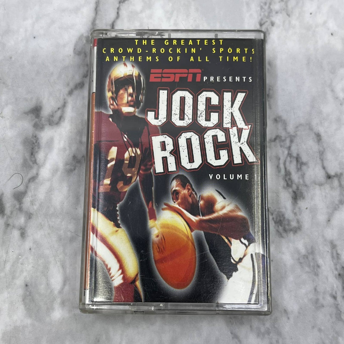ESPN Presents JOCK ROCK Volume 1 Compilation Cassette Tape TJ6-79