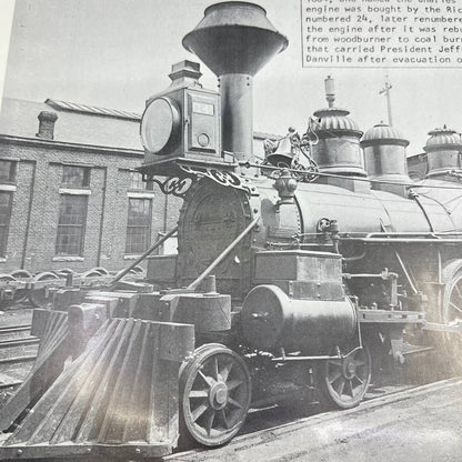 Vintage 8x10 Photo - Richmond & Danville Engine #14 Civil War Locomotive AA9