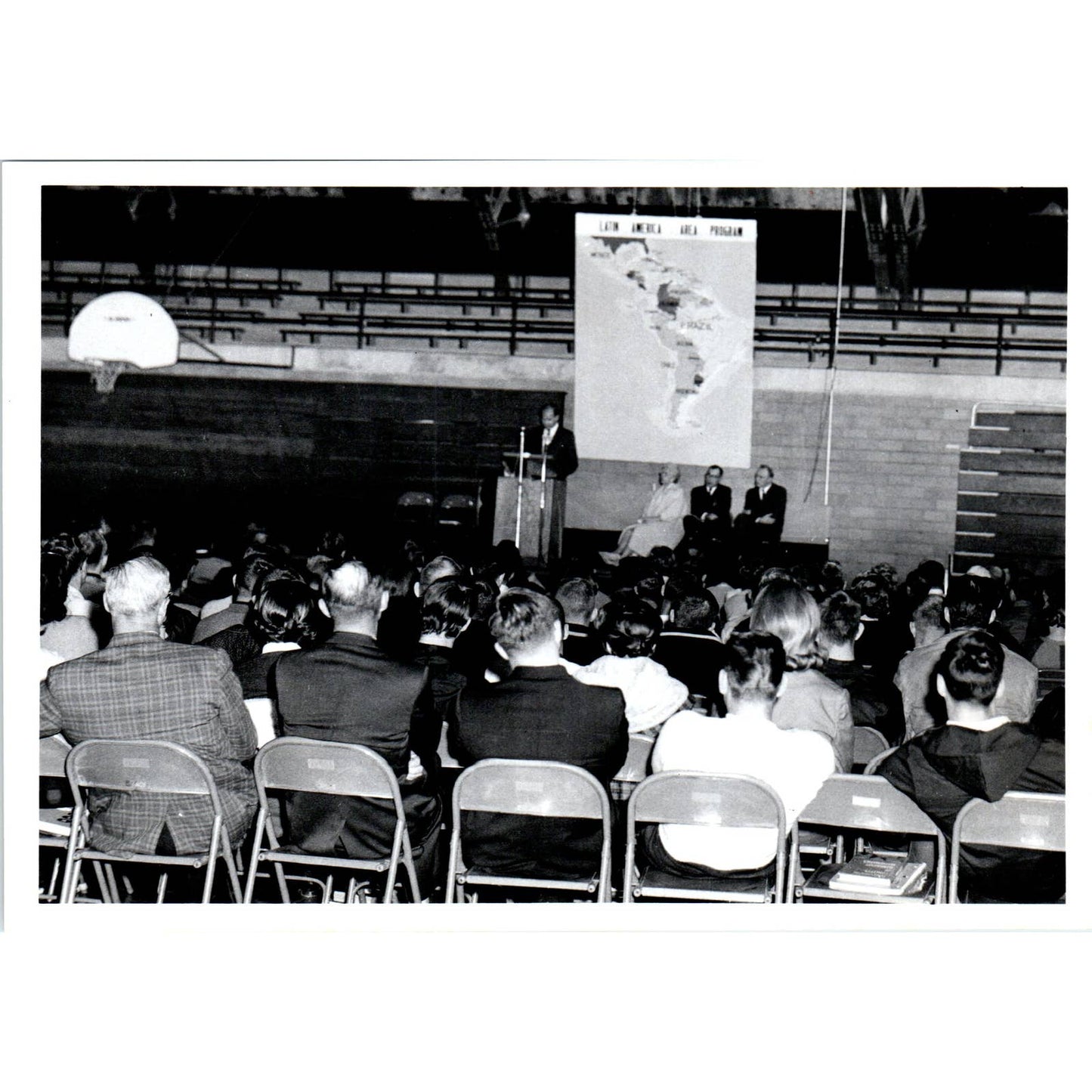 Senator George McGovern Addressing Yankton College 1964 Original Photo TK1-P4