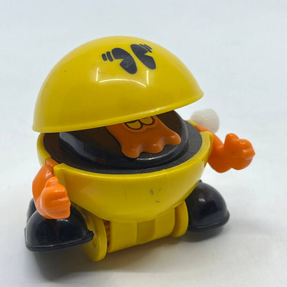 1982 Tomy White Knob Windup Pac-Man PacMan Walking WORKS TH7