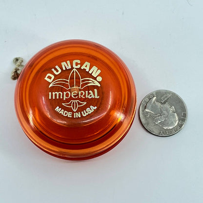 Vintage Duncan Imperial Yo-Yo Orange Transparent TE3