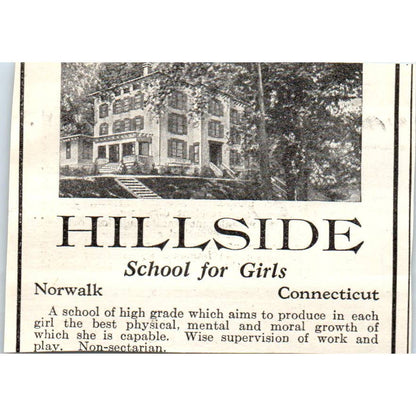 c1920 Harper's Magazine Ad- Glen Eden Stamford Ct Frederic Martin Townsend EA3-1