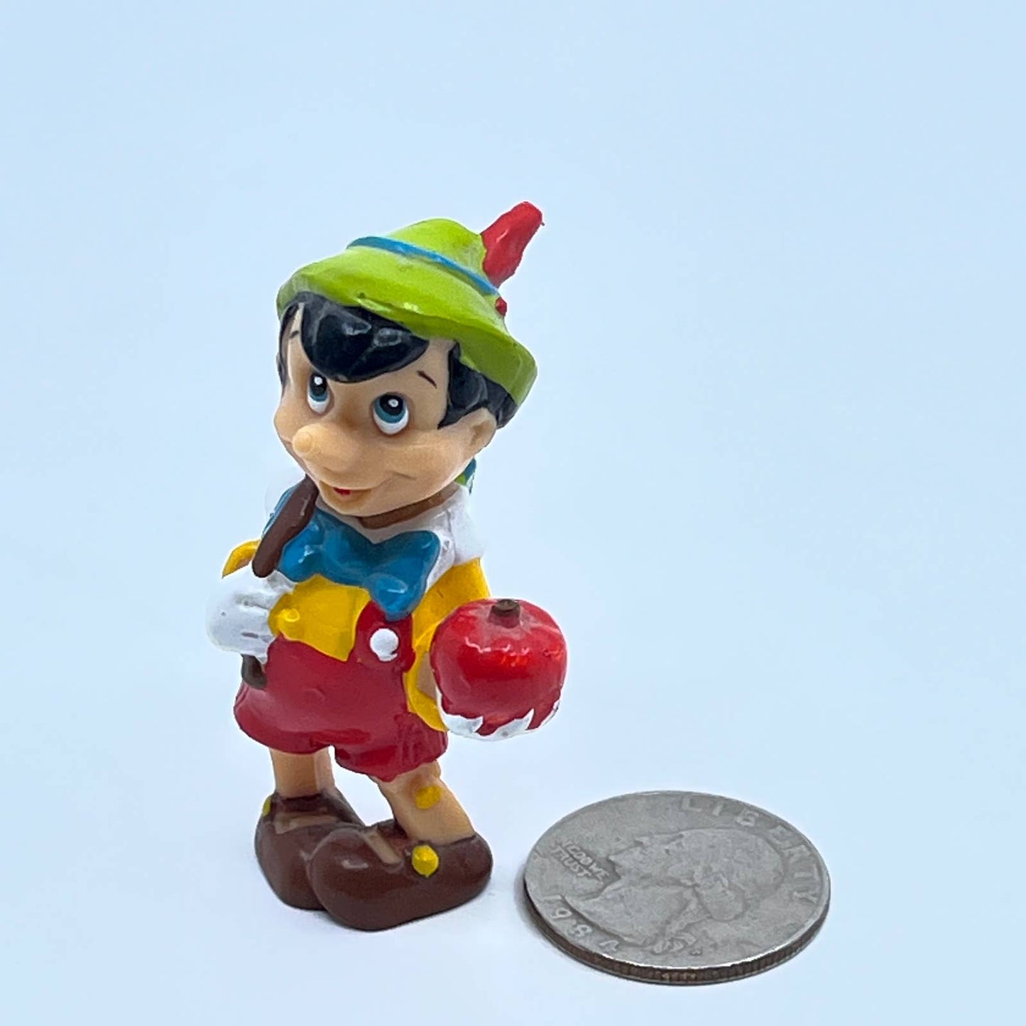Vintage 1980s Applause Walt Disney Pinocchio Action Figure PVC Figurine 2" SD6