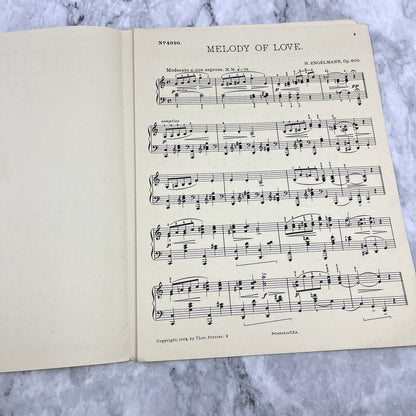 Melody of Love H. Engelmann 1903 Sheet Music TK2-SM2