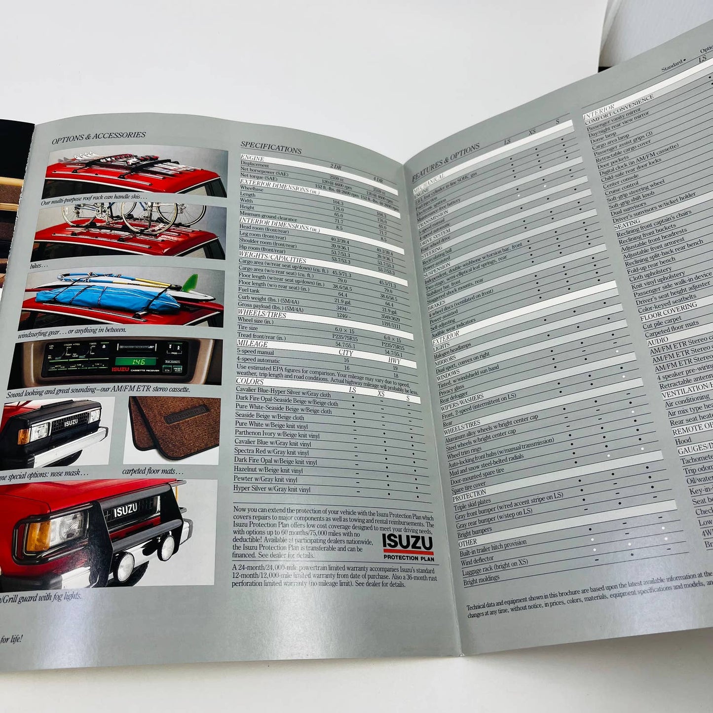 1988 Isuzu Trooper II Car Brochure Catalog BA1