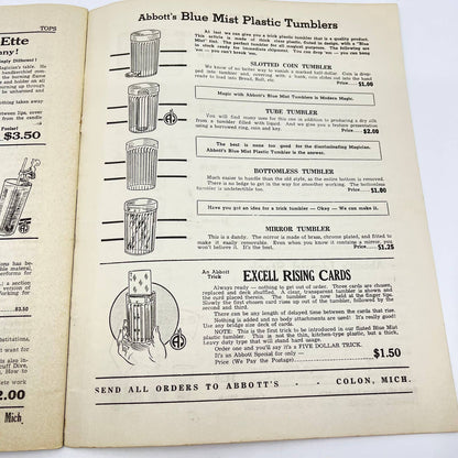 1955 April - Tops Magazine of Magic - Tricks Magicians TF7