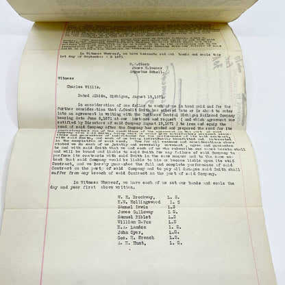 VTG Historical Document Purchase & Construction North Central Michigan RR AB2