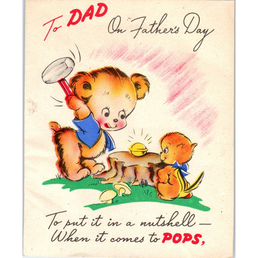 1947 Father's Day Card - To Dad, You're Tops SF2