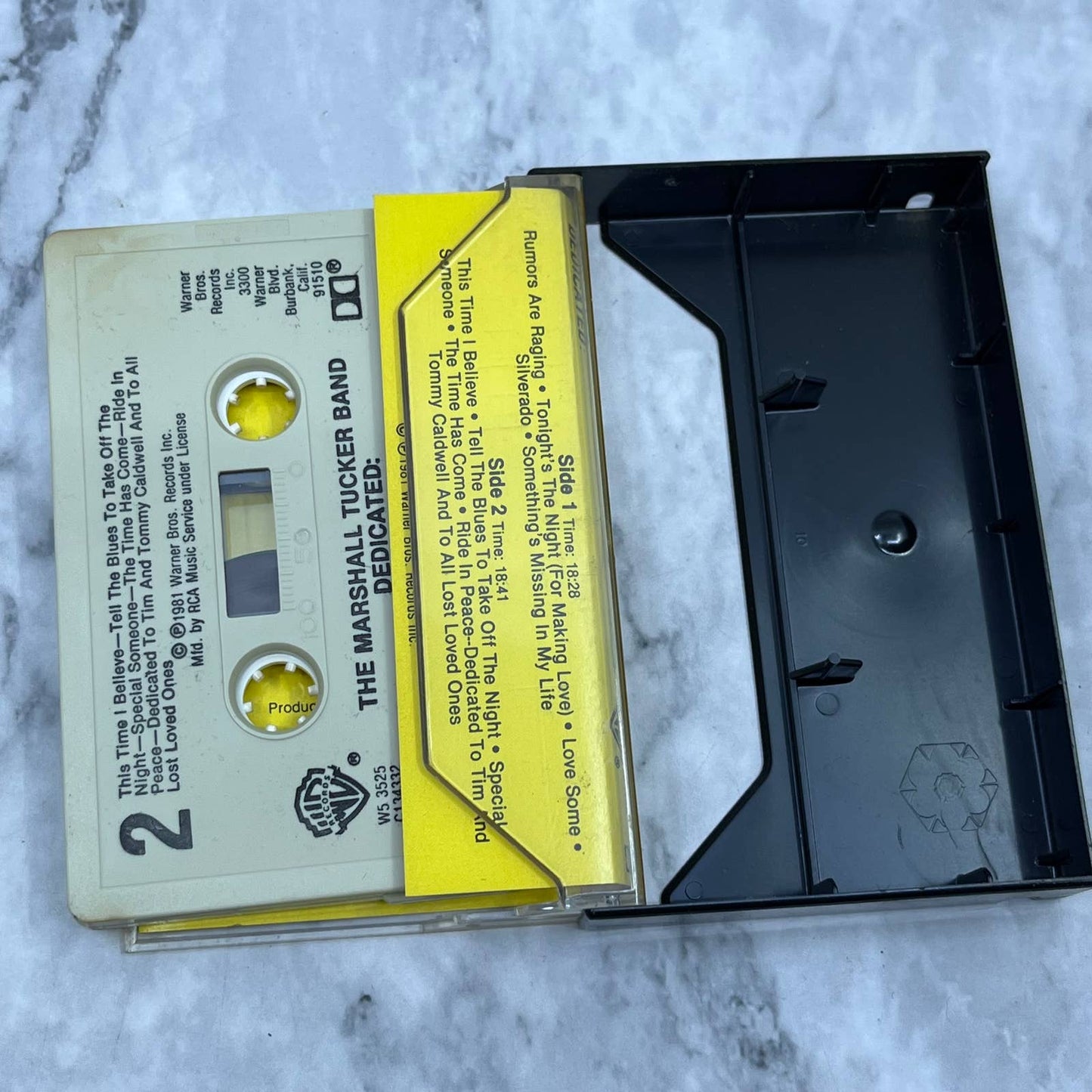 The Marshall Tucker Band - Dedicated Cassette Tape TC7-52