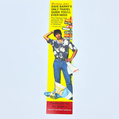 Vintage Dave Barry’s Only Travel Guide You’ll Ever Need Bookmark AB8