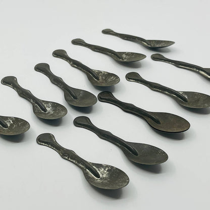 Antique Tin Ice Cream Tasting Spoons Perfect for Toy Kitchen  3.5” Lot of 12 SB4