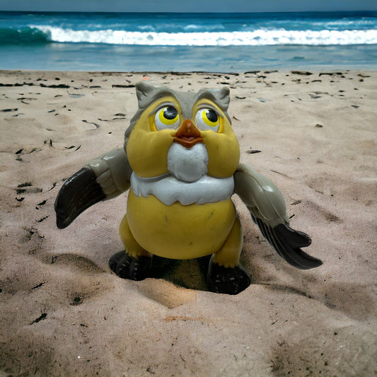 Owl Winnie the Pooh Figurine Disney Toy Plastic 1980s Poseable Figure TC9-T1